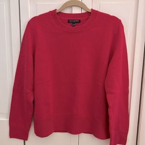 Raspberry colored crew neck sweater